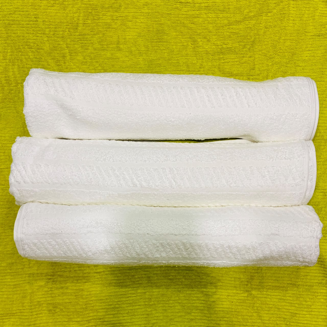 White towels