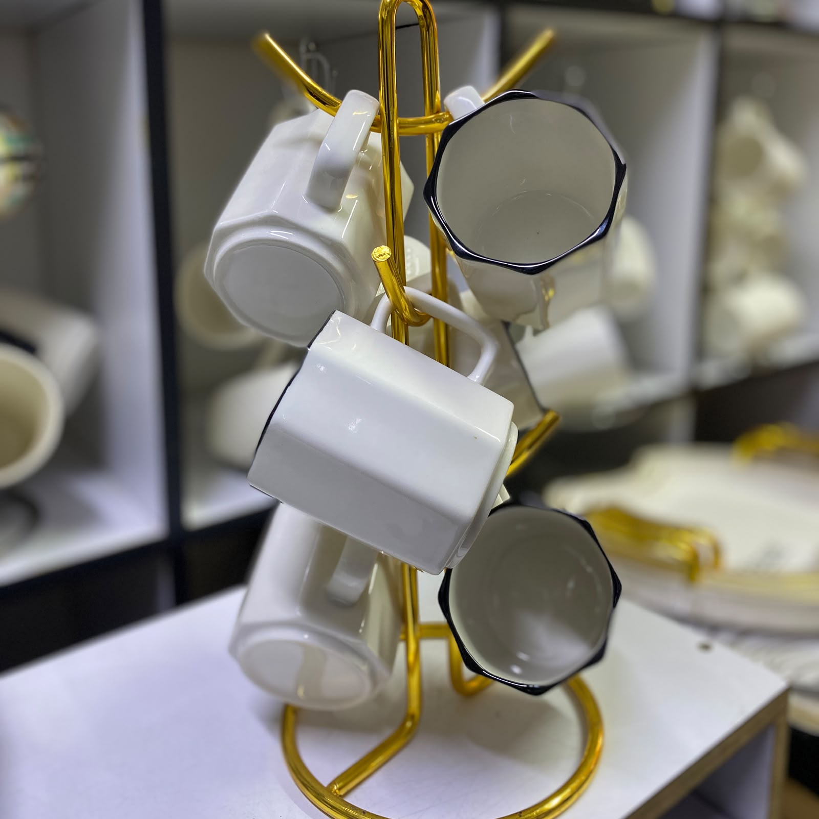 Golden Ring Mug set of 6