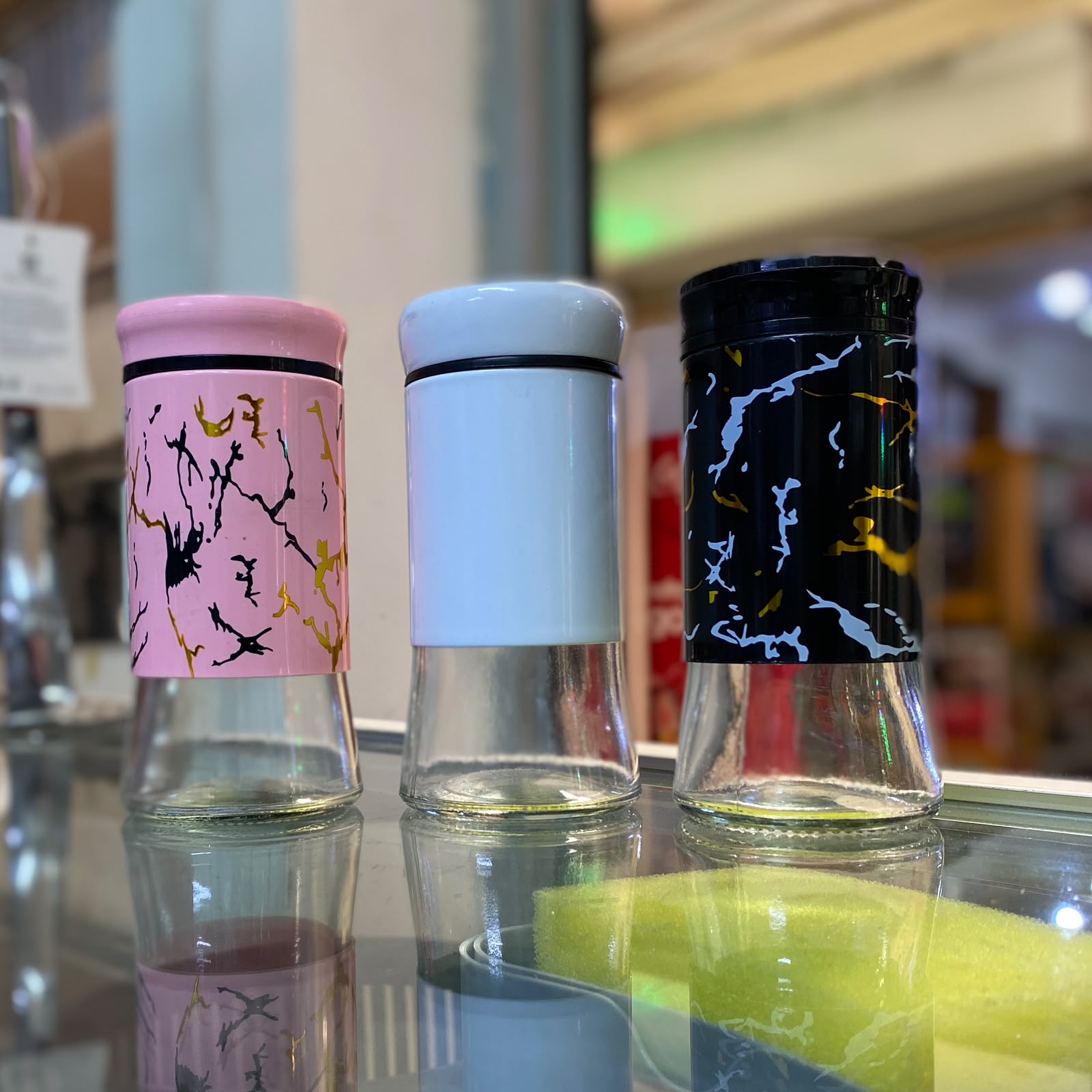 Marble salt shaker