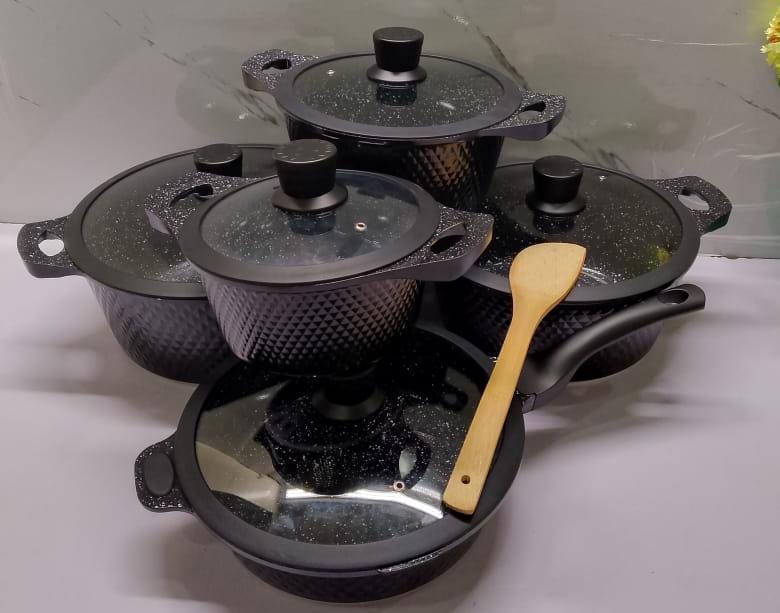 11pc Granite non-stick cookware