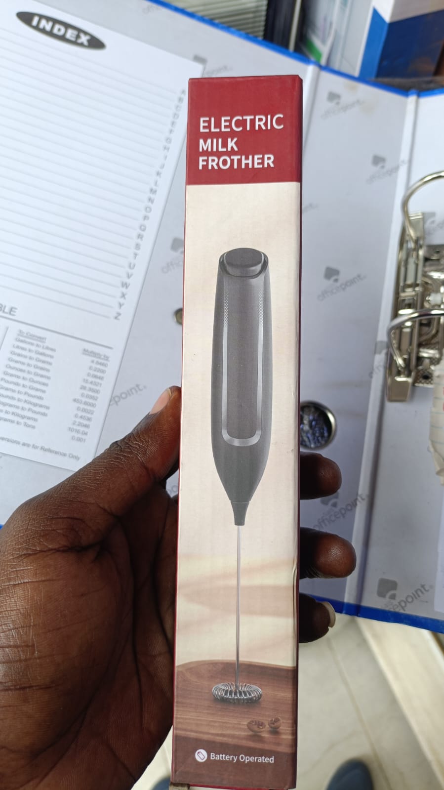 Electric milk frother