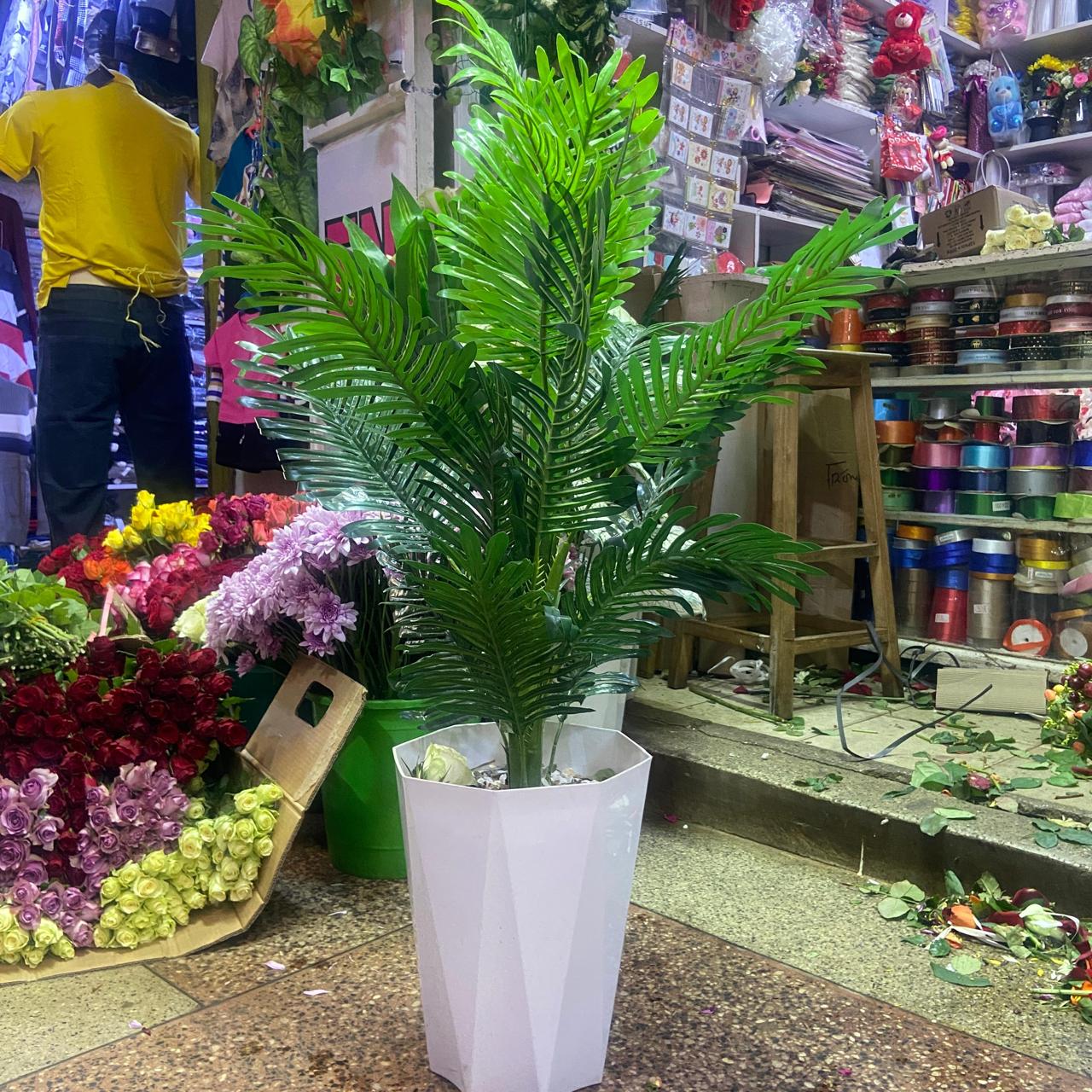 Artificial palm tree