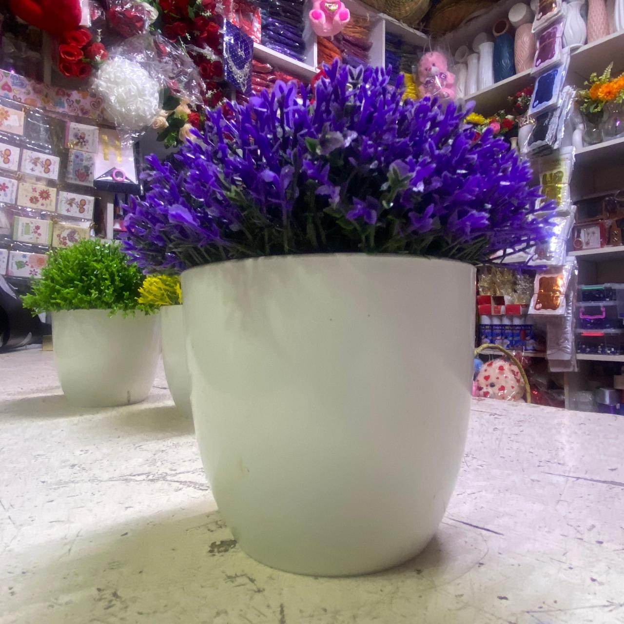 Artificial potted shrubs