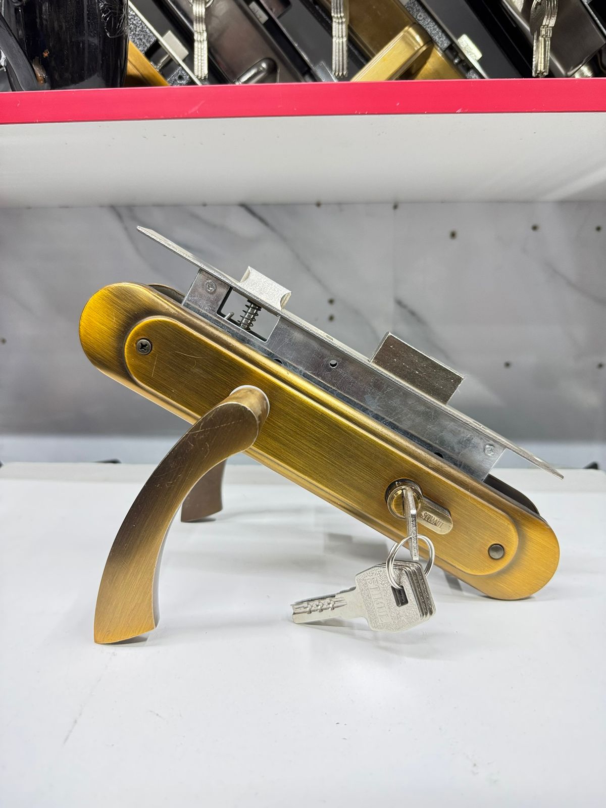 Mortise door lock set