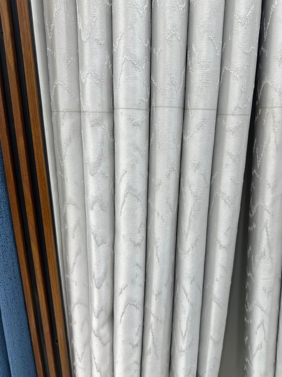 Gray blackout curtain
