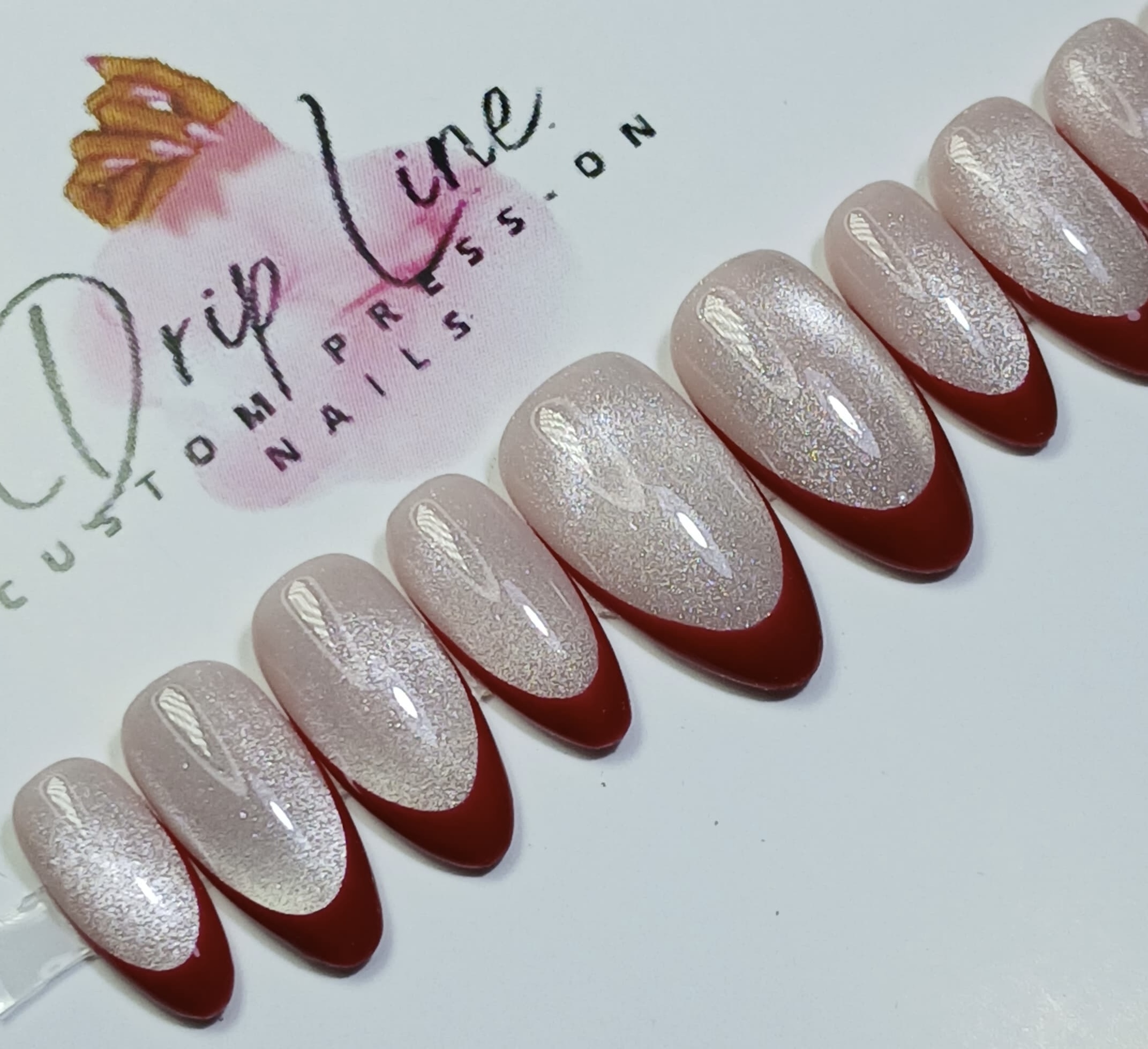 Cateye base/red french tip