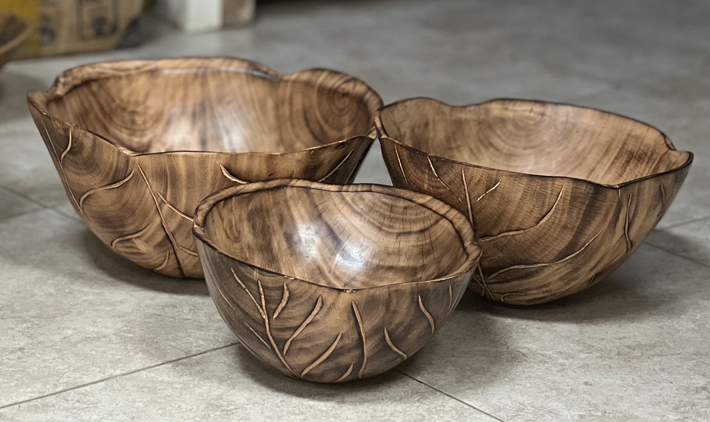 Wooden bowls