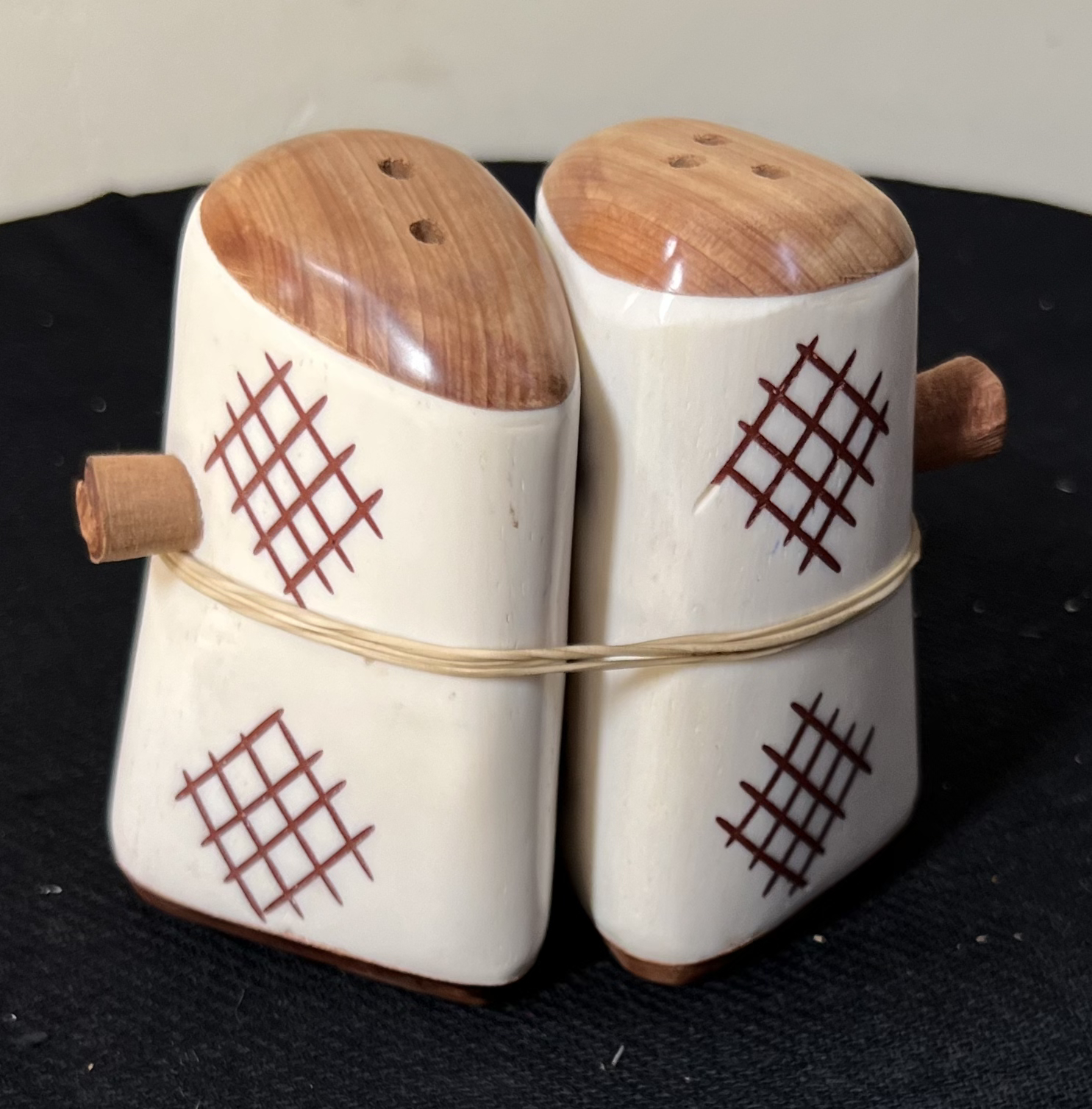 Wooden salt shakers