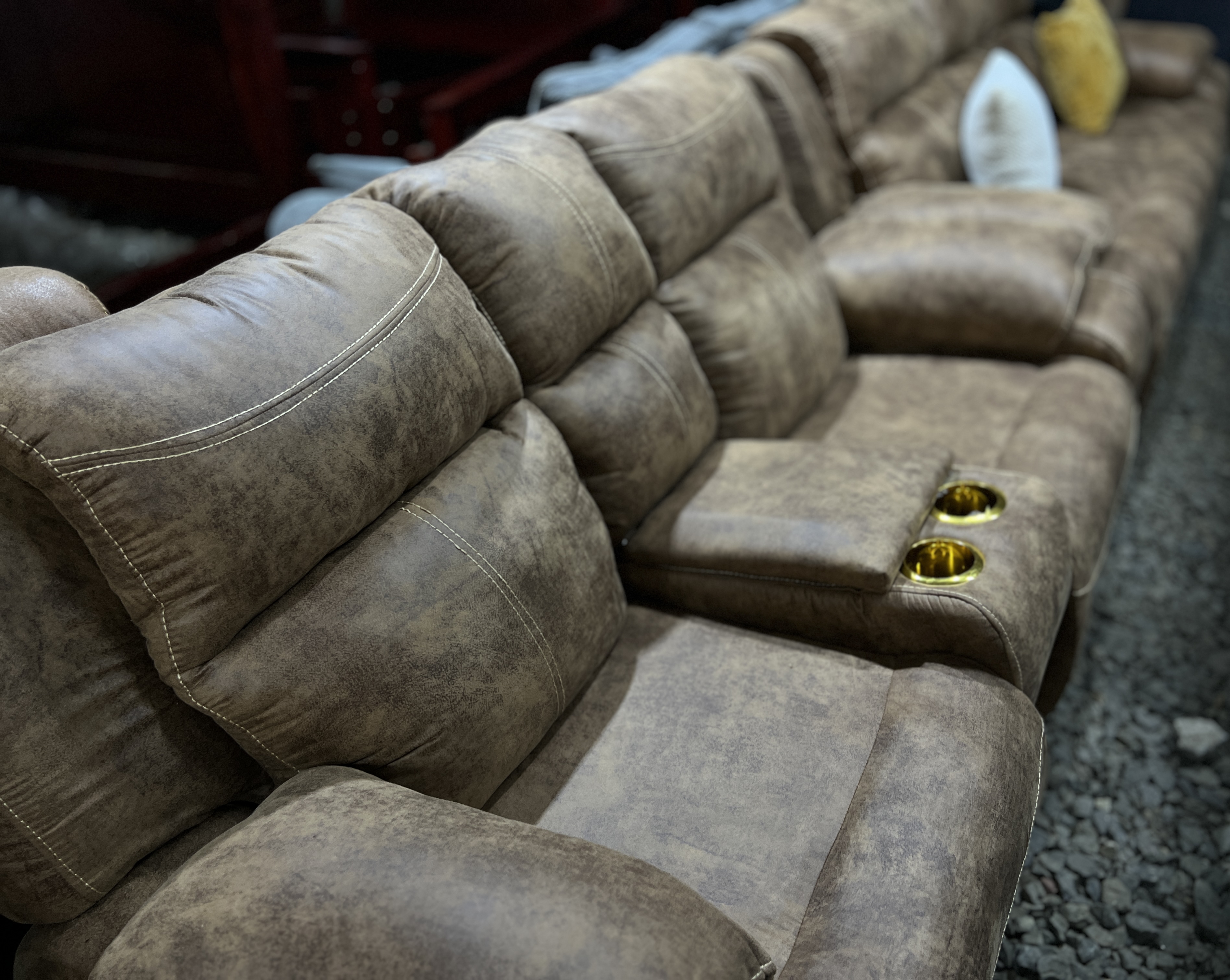 Brown leather seats-seven seater