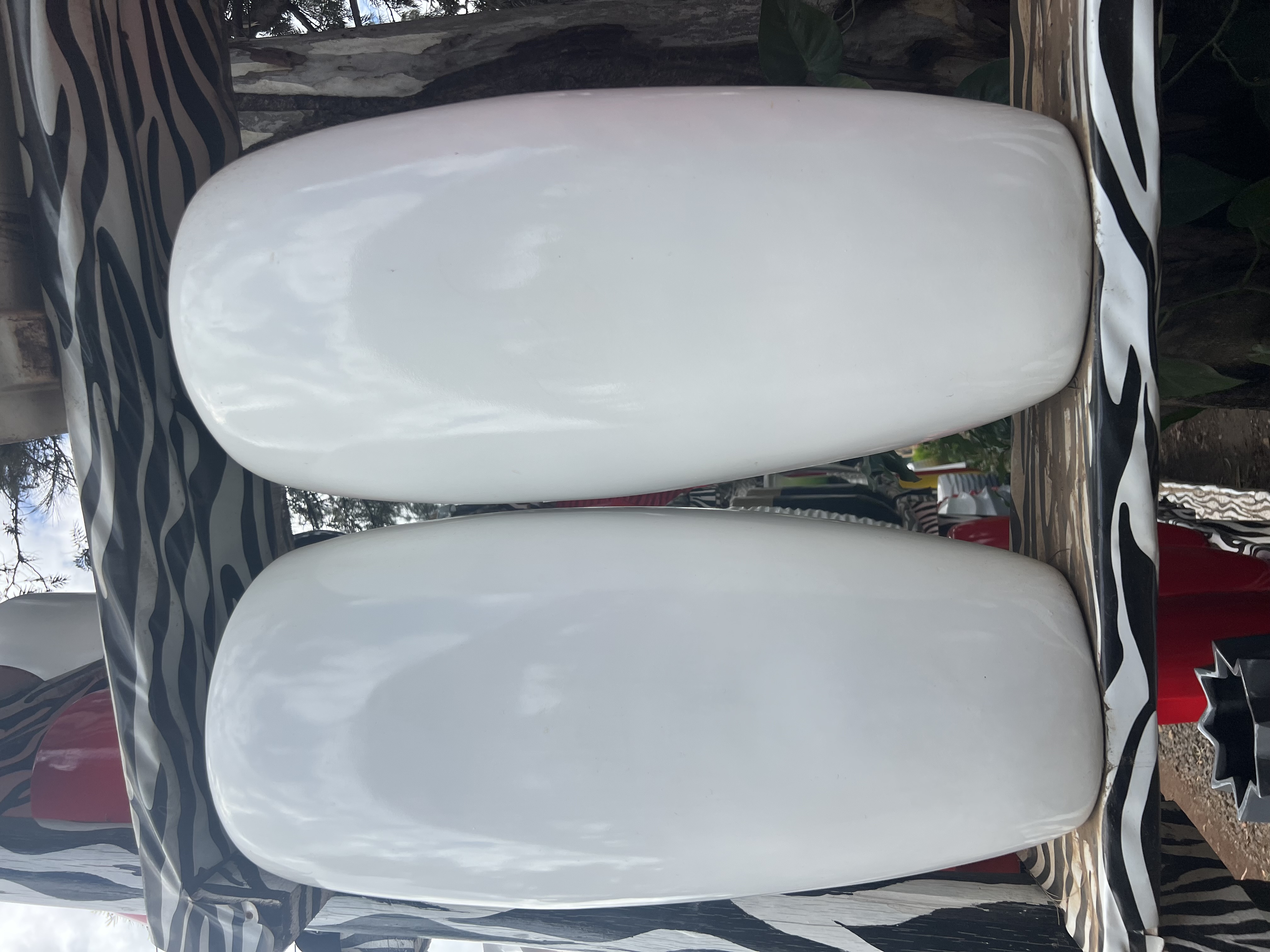 Plain white vase