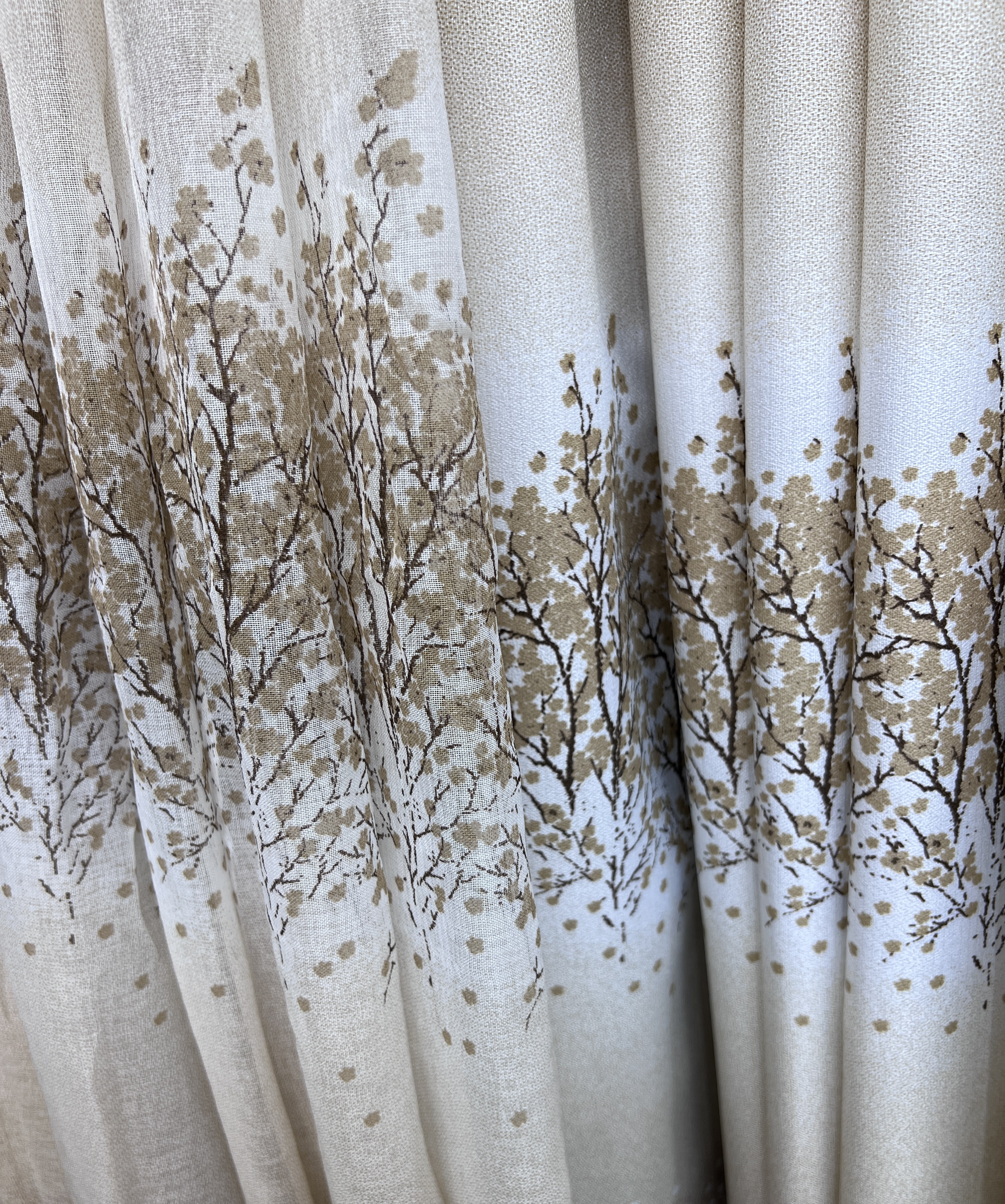 Floral curtains