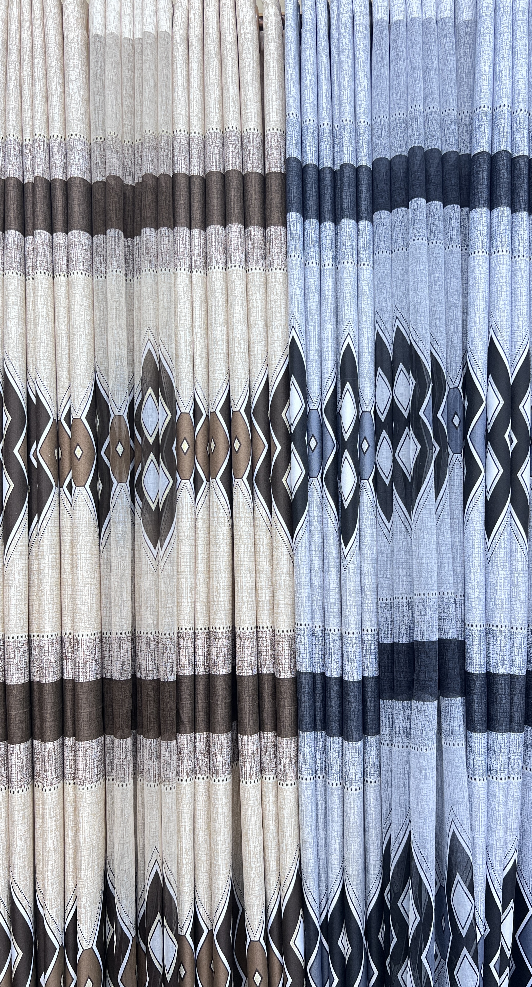 Floral curtains